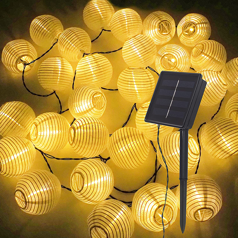 Outdoor Lighting Driveway - Waterproof Lantern Solar String Fairy Lights