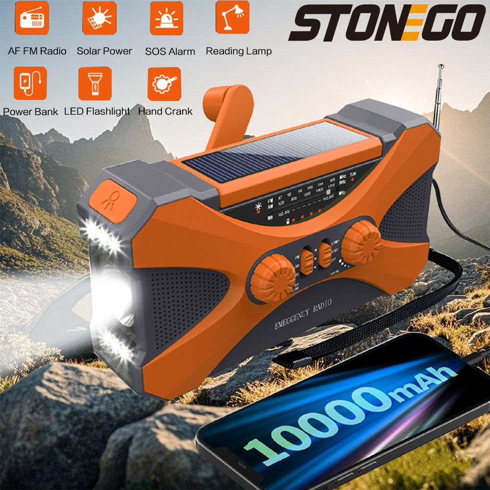 Fire Torch Solar - Multifunctional 10000mAh Solar Crank Radio AM/FM/NOAA