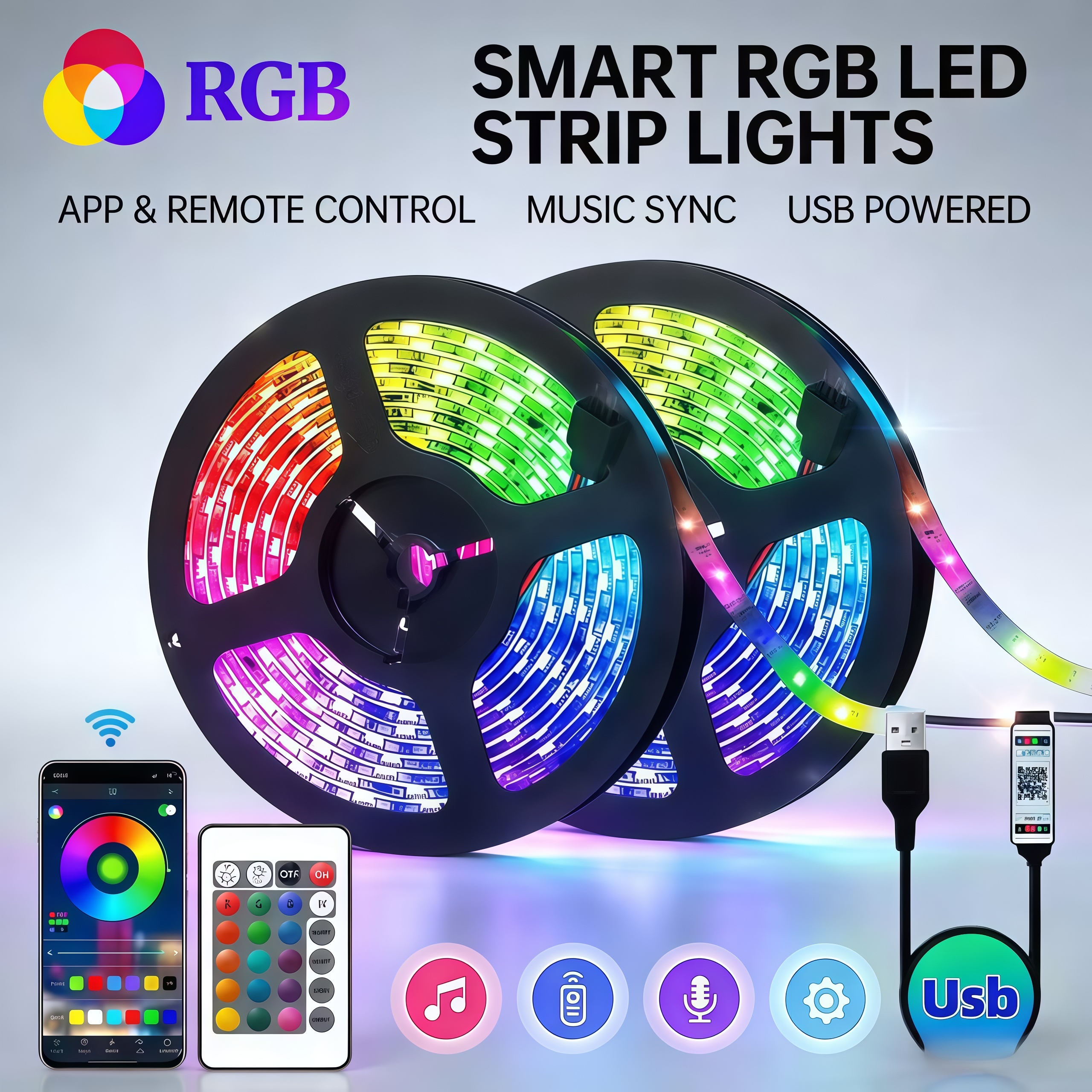 Outdoor Lighting Restaurant - RGB 5050 1-30m Led Strip Light