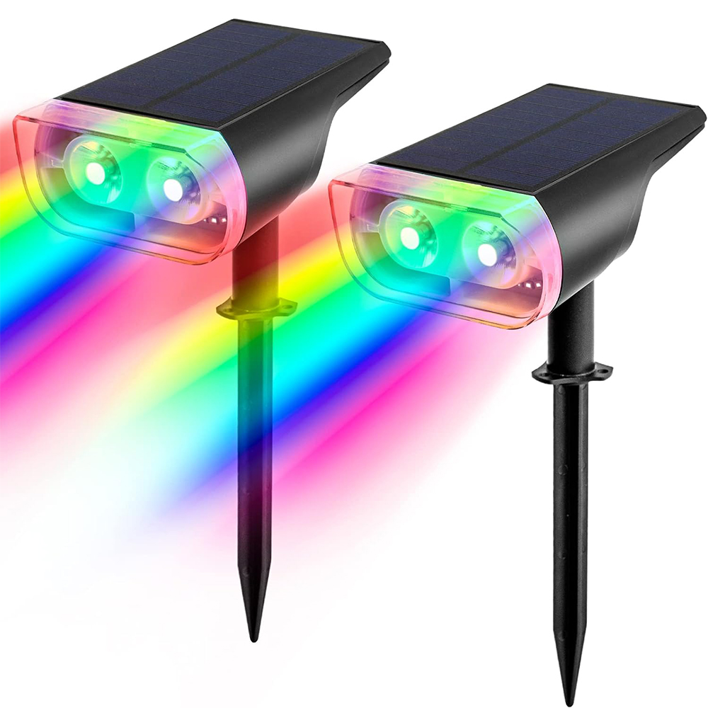 Color Changing Outdoor - 1/2/4PCS Solar SpotLights, Outdoor 9 Multicolored