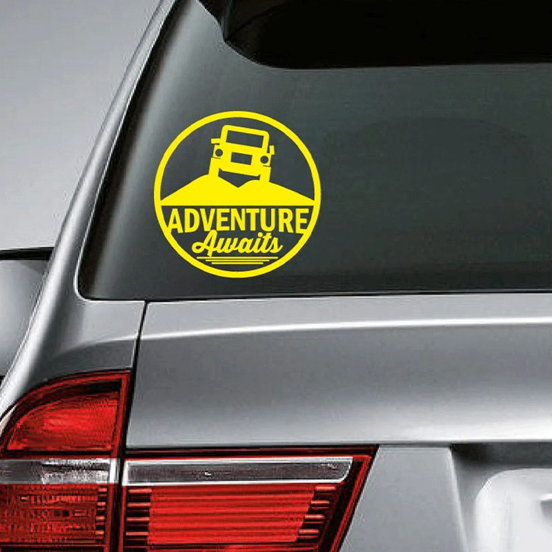 Adventure Awaits for Car Stick - Outdoor Adventure Words recensie en prijs