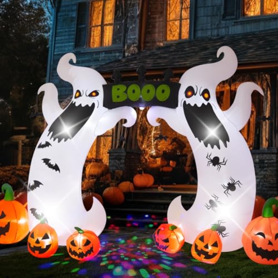 Outdoor Lighting Halloween - Halloween Inflatable, 16 FT Giant Ghost