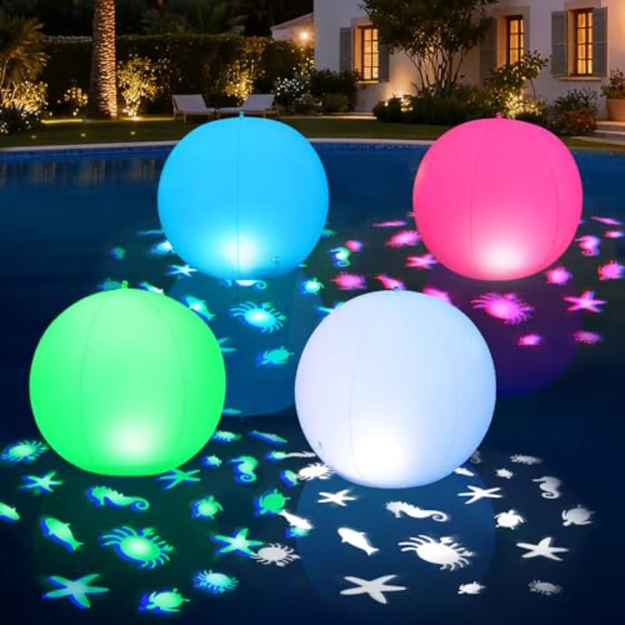 Color Changing Outdoor - Floating pool lights for outdoor water