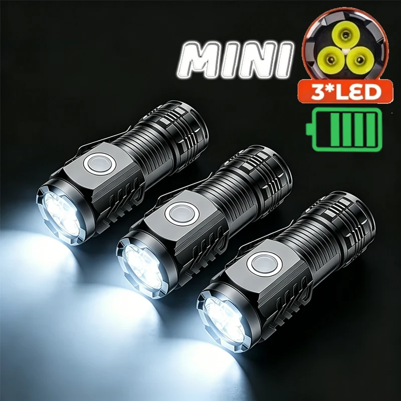 Outdoor Lighting Guide - Portable Mini 3 LED Handheld Flashlight