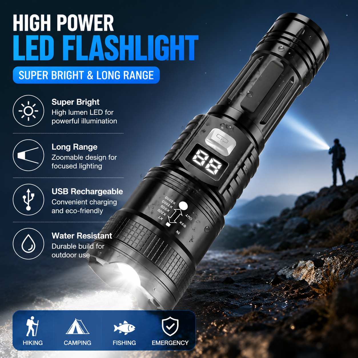 Outdoor Lighting Quality - P50 High Brightness Flashlight LED Bead