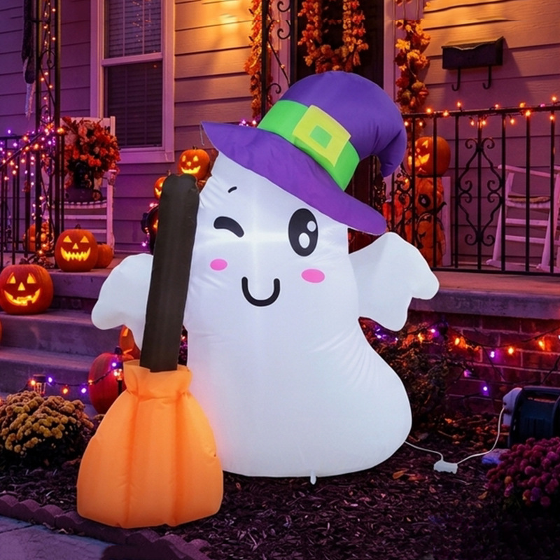 Outdoor Lighting Halloween - 1.2M Halloween Inflatable Air Model Wearing