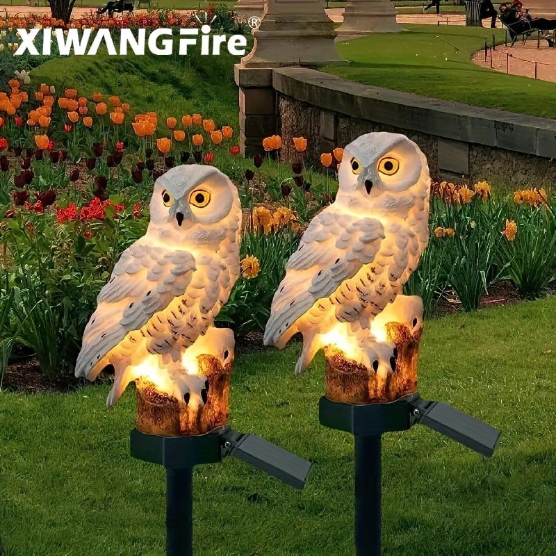 Outdoor Lighting Ip65 - Solar Owl Statue Garden Light LED