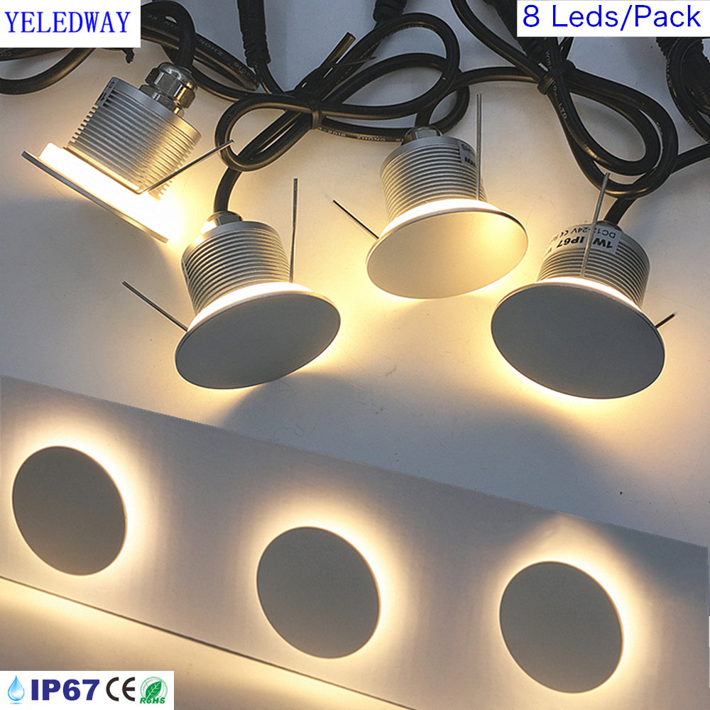 Outdoor Lighting On Stairs - IP67 Waterproof Recessed Stairs LED Wall