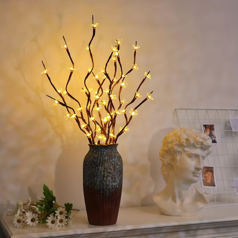 Outdoor Lighting Guide - 1/2PC 20LED Cherry Blossom Tree Branch