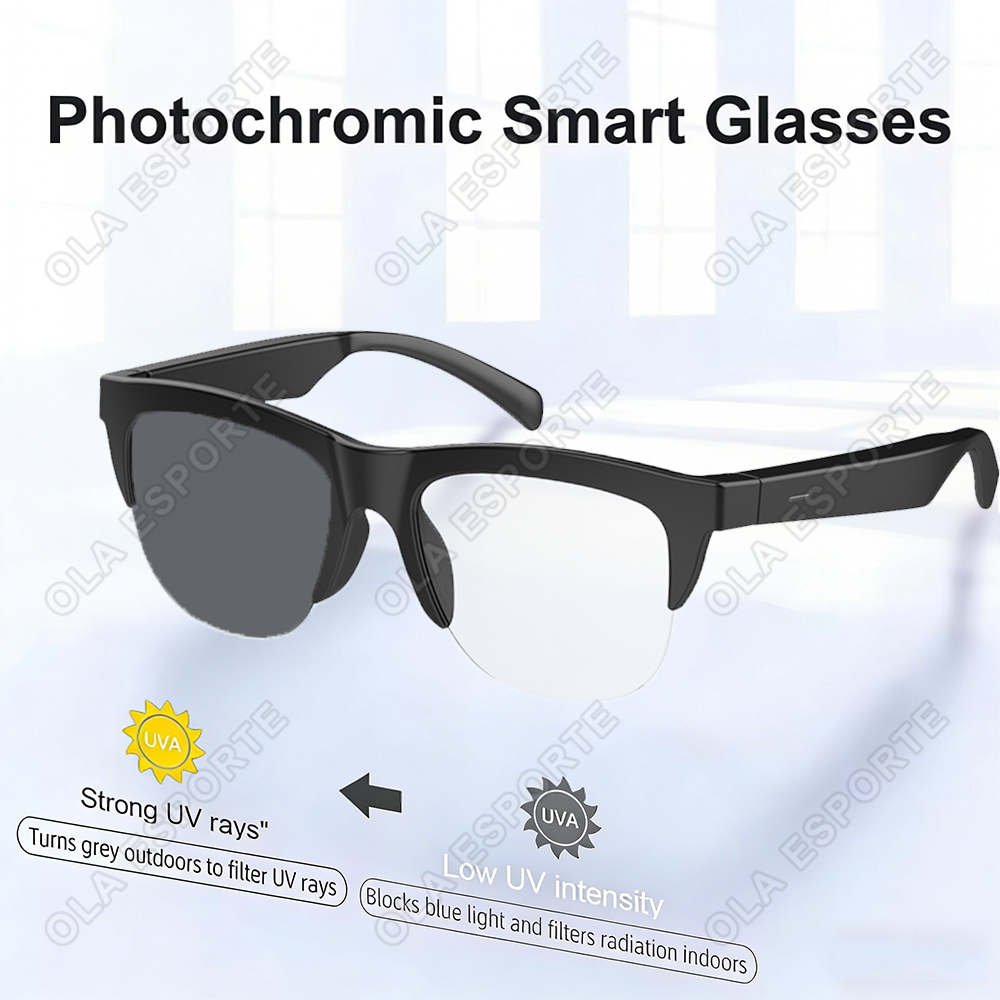 Color Changing Outdoor - New Smart Glasses Photochromic Lens Bluetooth