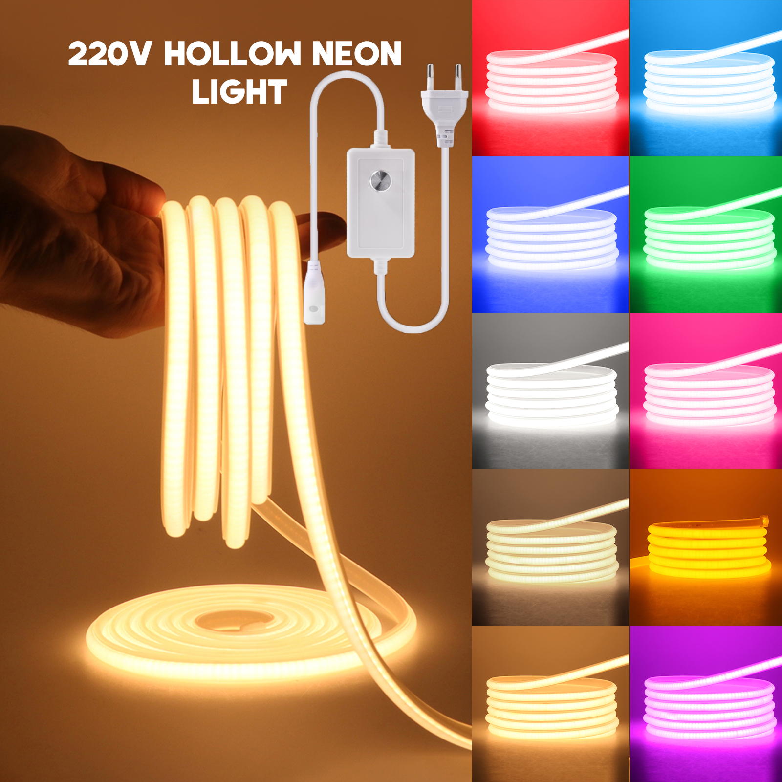 Outdoor Lighting Restaurant - Dimmable COB LED Strip Light 220V