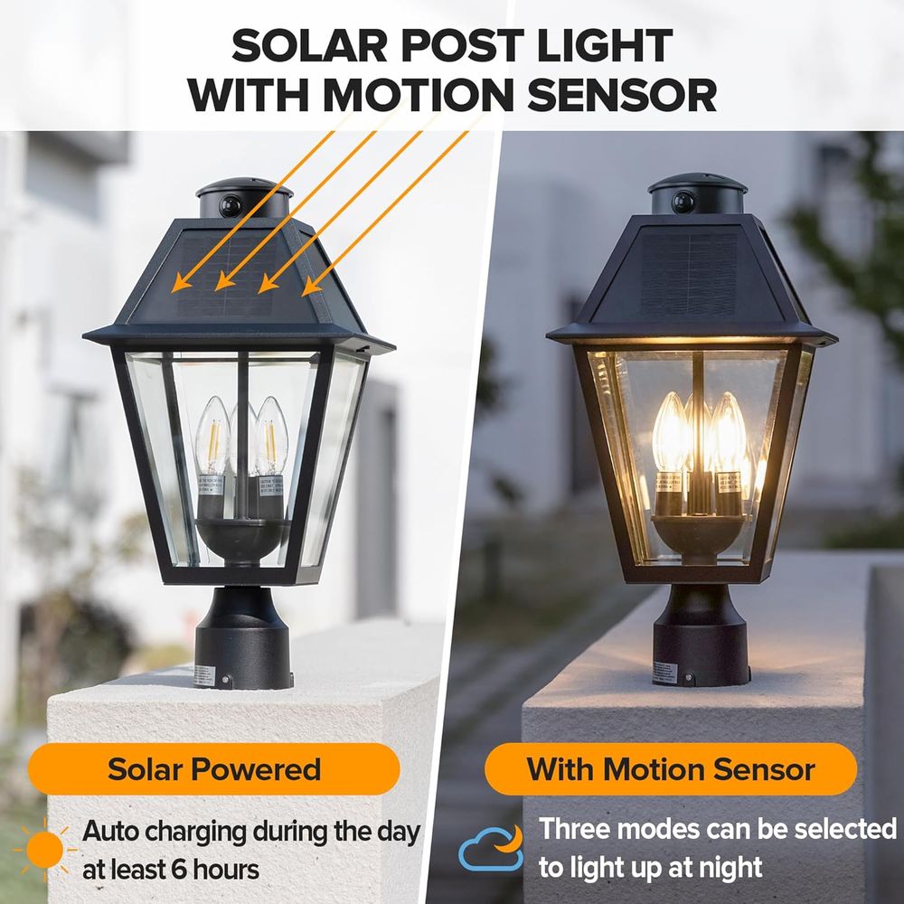 Outdoor Solar Lamp Post Light  – Motion Sensor Outdoor Bewertung und Preis