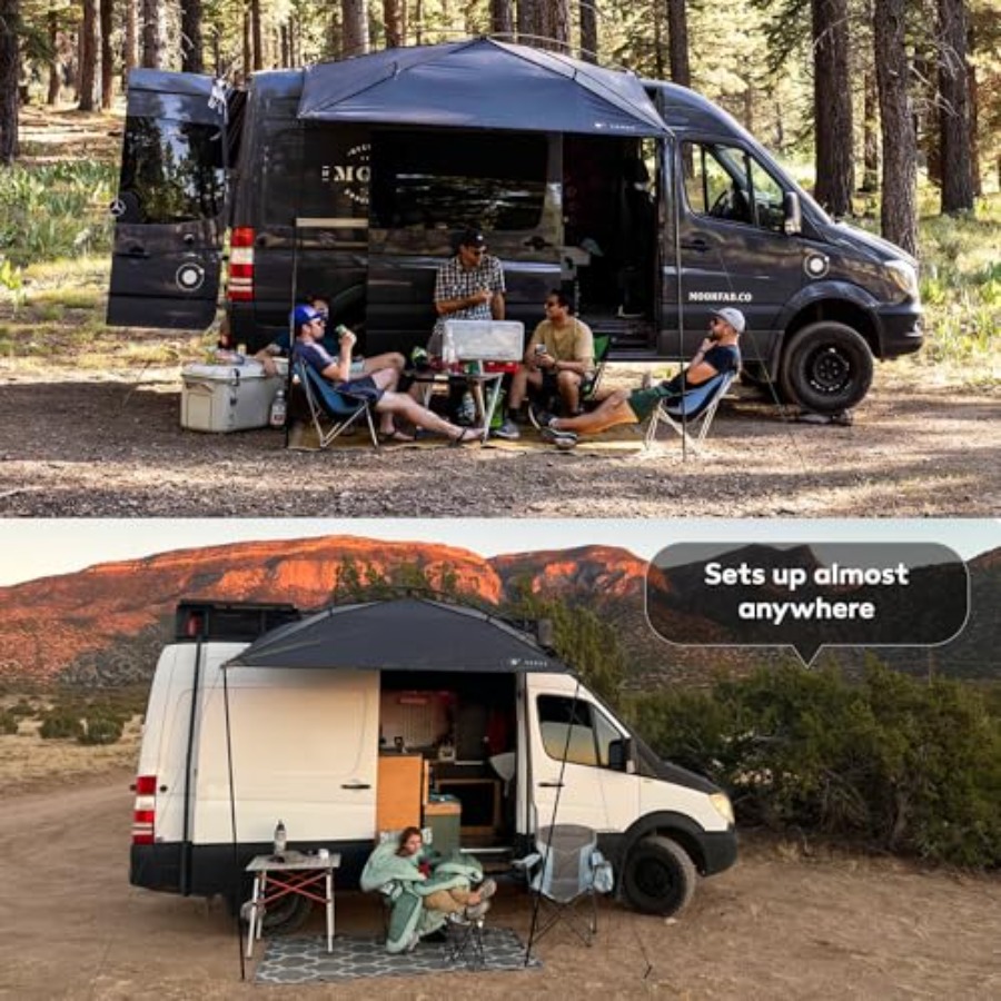 Portable Vehicle Awning 9' x 7 - Outdoor Adventure Vans recensie en prijs