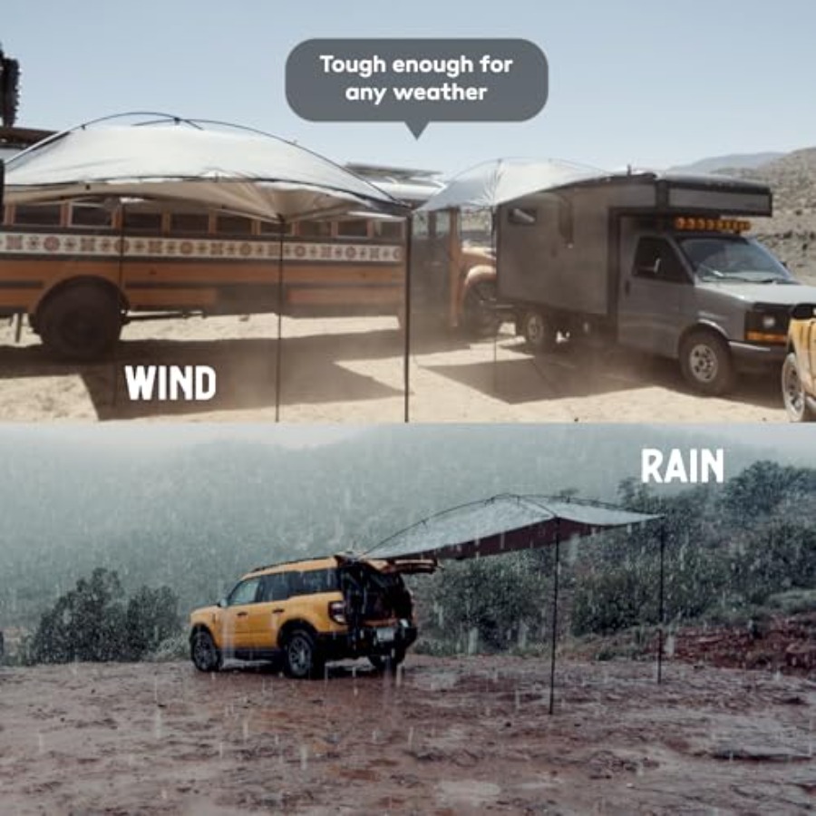 Portable Vehicle Awning 9' x 7 - Outdoor Adventure Vans recensie en prijs