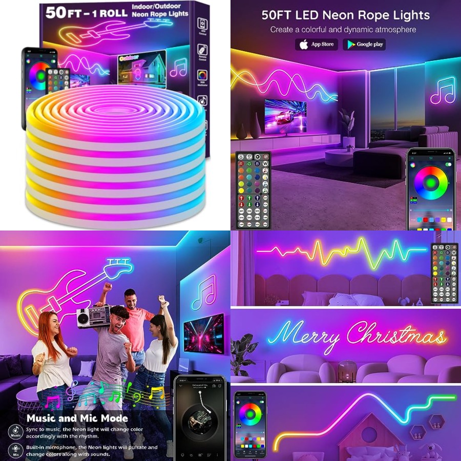 Neon Rope Lights, Flexible Led – Outdoor Lighting Ip65 Bewertung und Preis