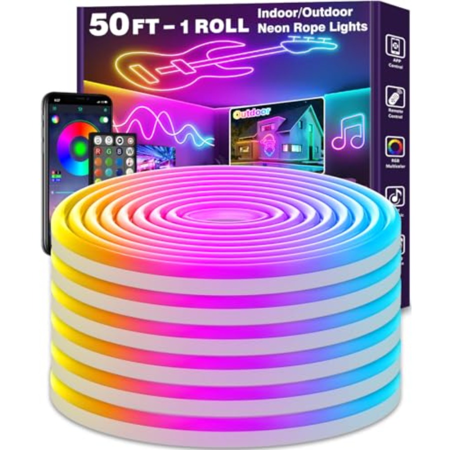 Neon Rope Lights, Flexible Led – Outdoor Lighting Ip65 Bewertung und Preis