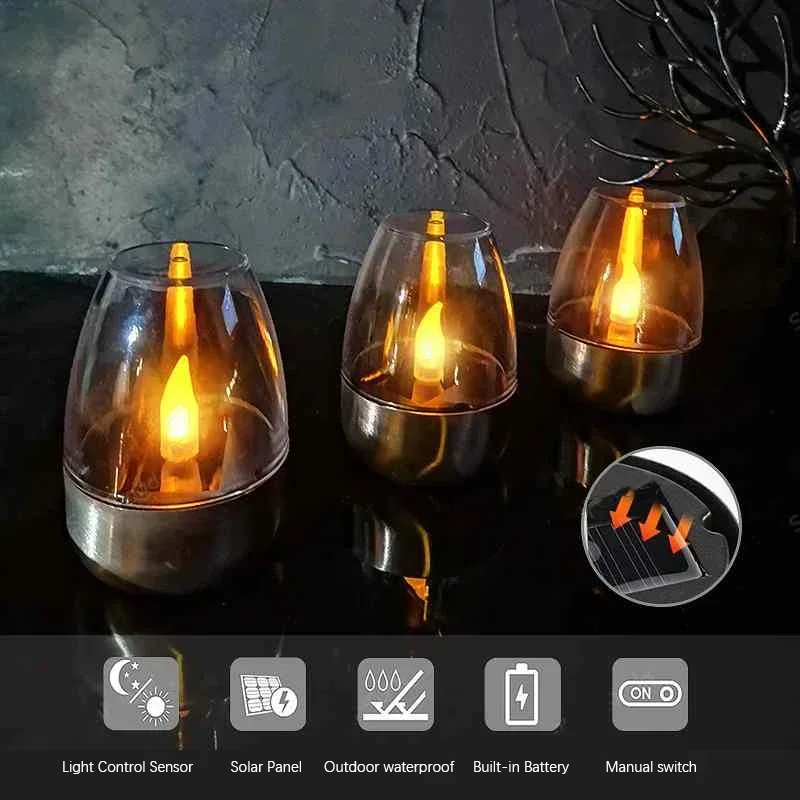 LED Solar Candles Light Flamel – Outdoor Lighting Under Pergola Bewertung und Preis