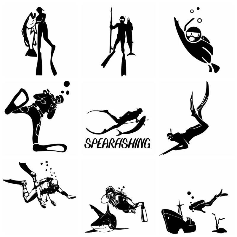 Diving adventure car stickers, - Outdoor Adventure Words recensie en prijs