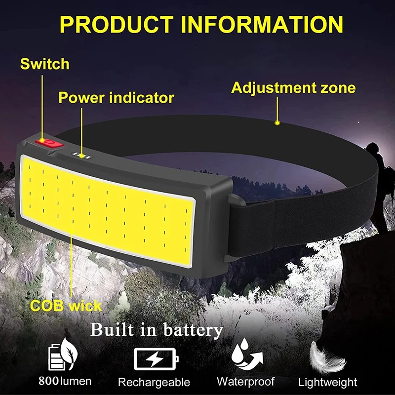 Powerful COB LED Headlamp 4 Li – Outdoor Lighting Quality Bewertung und Preis