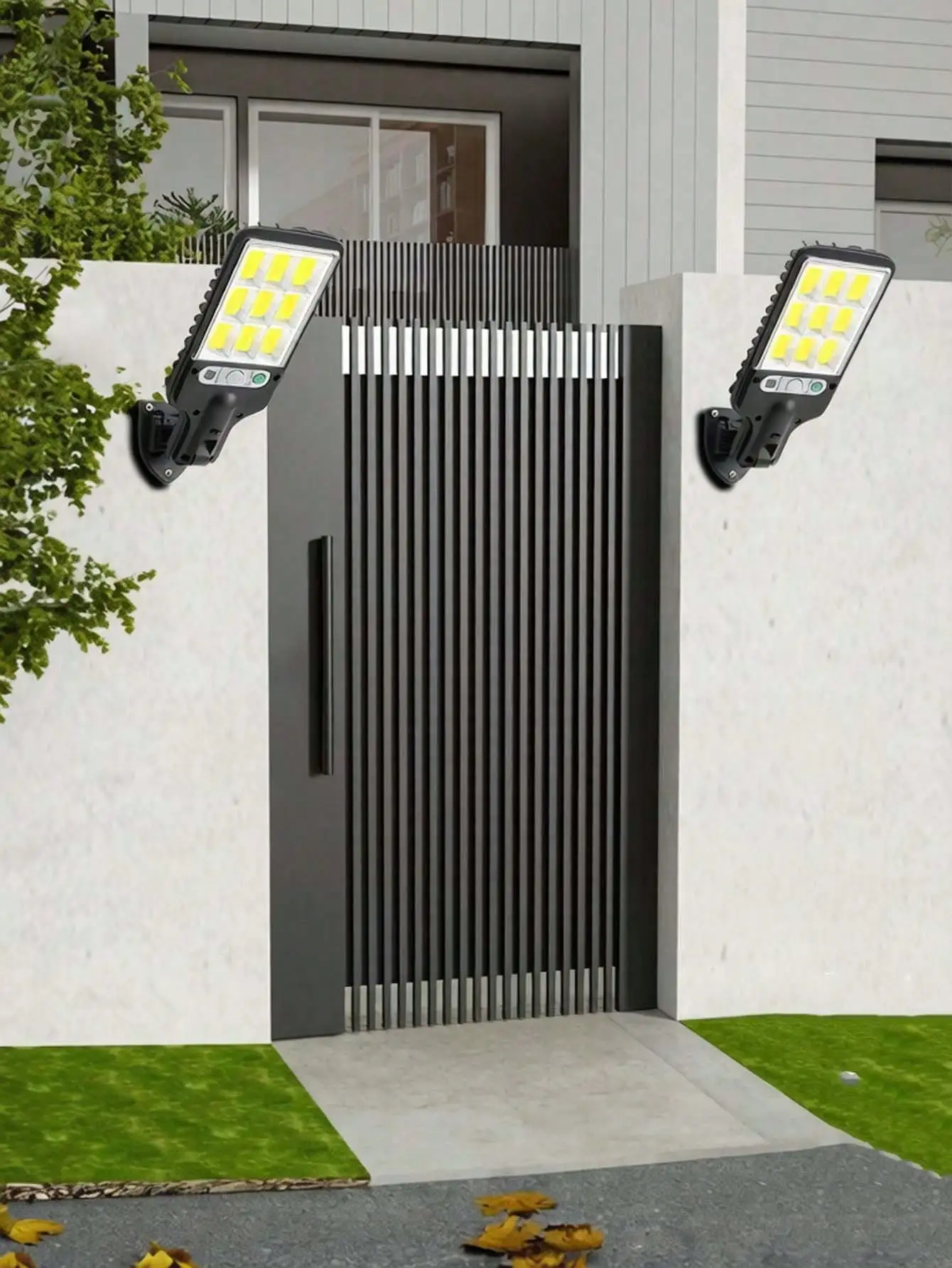 108 COB Solar Sensor Wall Ligh – Wall Lighting Outdoor Bewertung und Preis