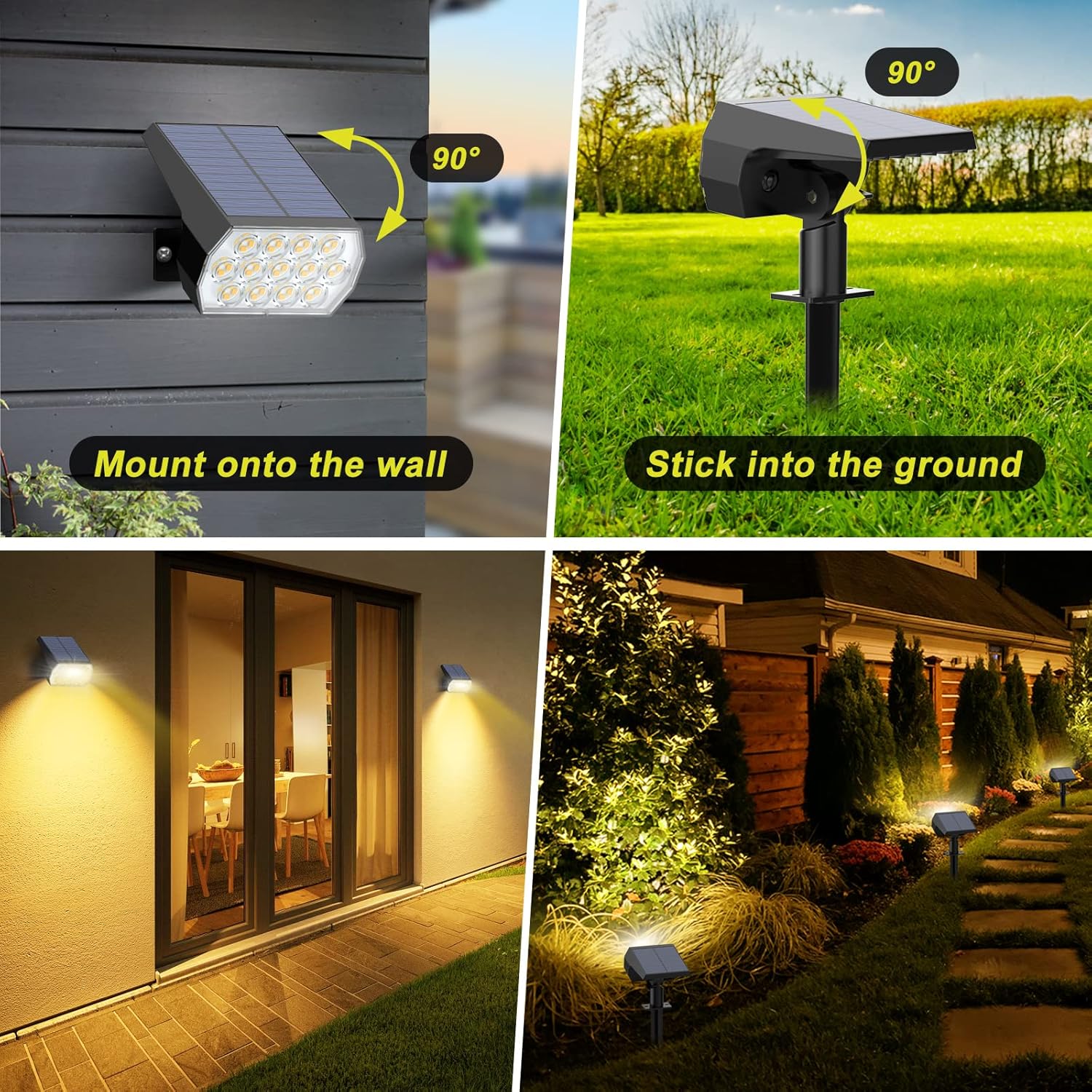 Solar Spot Lights Outdoor 8 Pa – Outdoor Lighting Driveway Bewertung und Preis