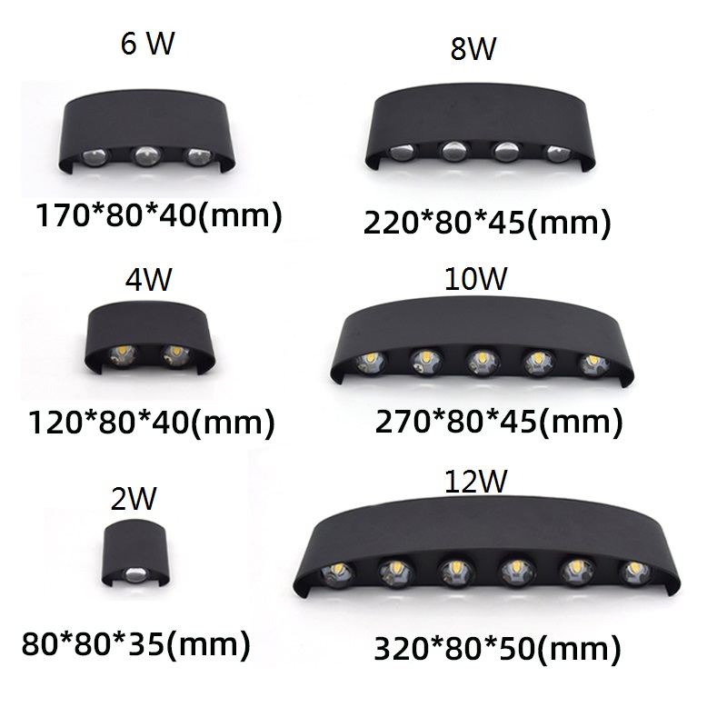 2W 4W 6W 8W 10W 12W  LED Wall  – Outdoor Lighting Lux Bewertung und Preis