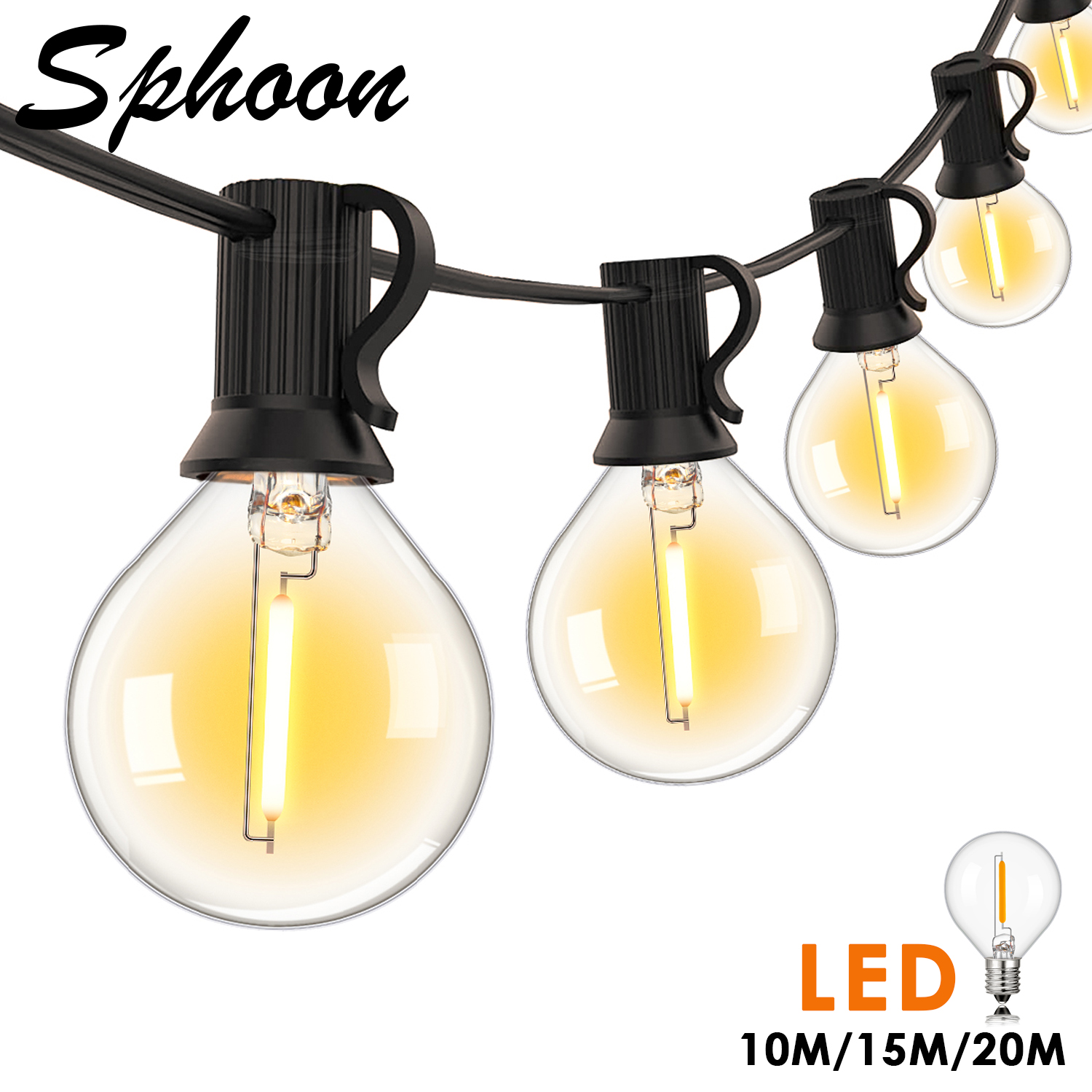 Sphoon Vintage G40 LED String  – Outdoor Lighting Driveway Bewertung und Preis