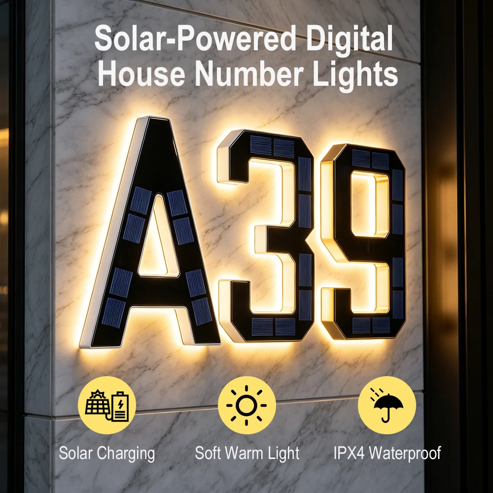 12CM Solar House Number Lights – Motion Sensor Outdoor Bewertung und Preis