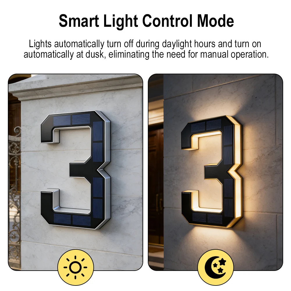 12CM Solar House Number Lights – Motion Sensor Outdoor Bewertung und Preis