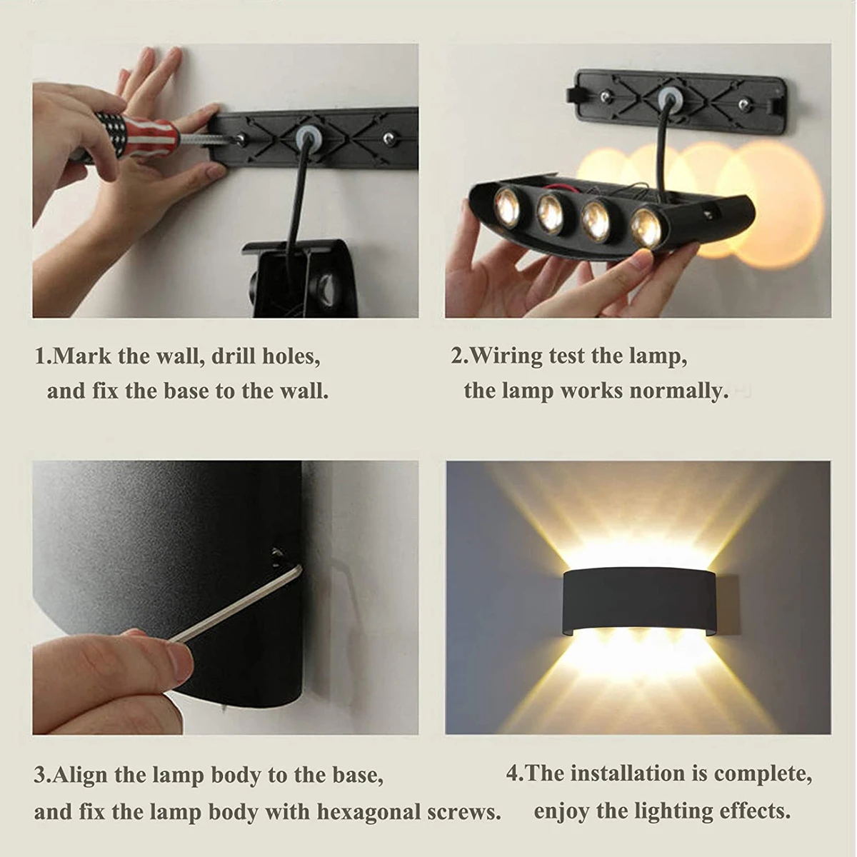 Aluminium LED Wall Lamp IP65 O – Outdoor Lighting On Stairs Bewertung und Preis