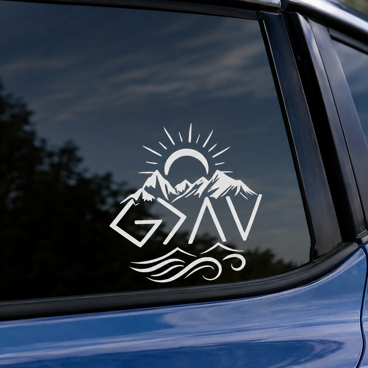 Mountain Peak Car Stickers Wat - Outdoor Adventure Words recensie en prijs
