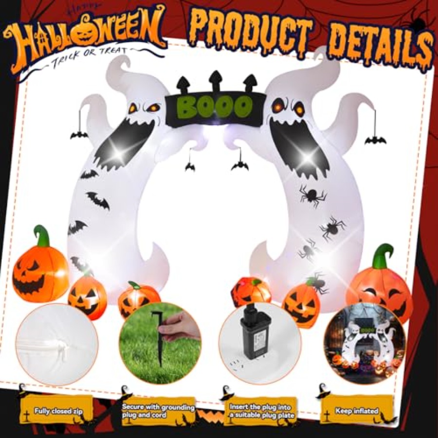 Halloween Inflatable, 16 FT Gi – Outdoor Lighting Halloween Bewertung und Preis