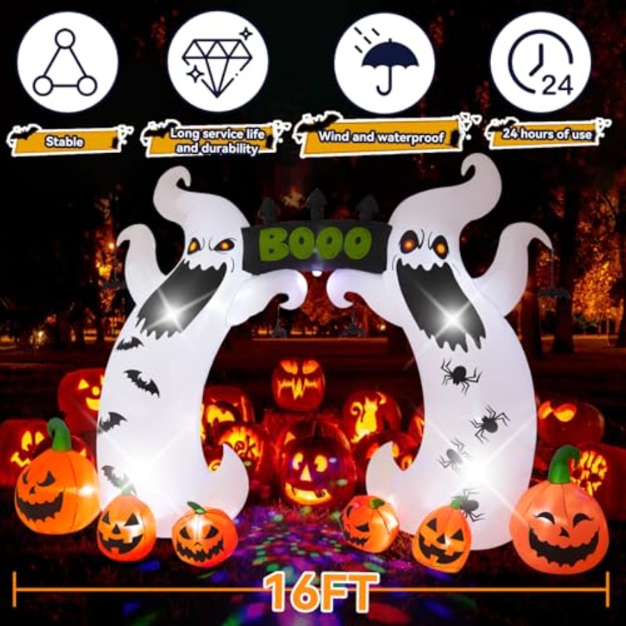 Halloween Inflatable, 16 FT Gi – Outdoor Lighting Halloween Bewertung und Preis