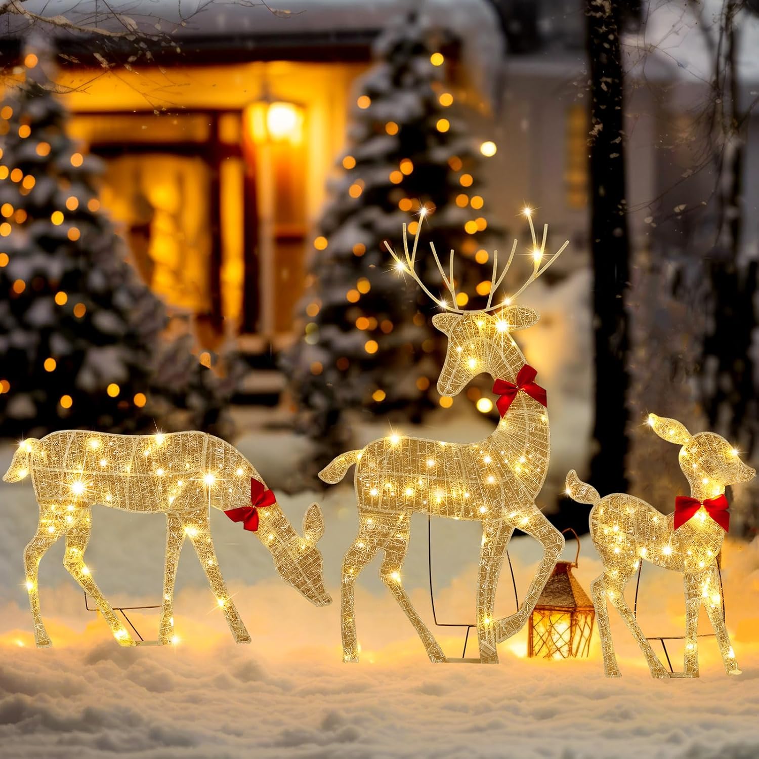 2D Lighted Reindeer Christmas  – Outdoor Lighting For Christmas Bewertung und Preis
