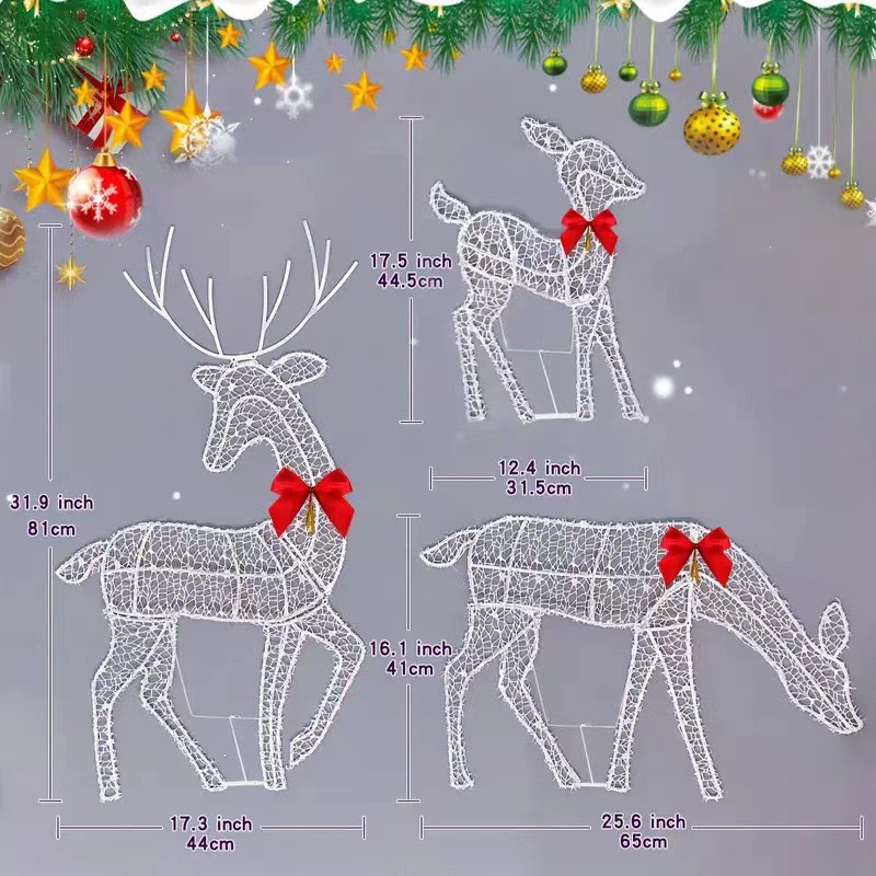 2D Lighted Reindeer Christmas  – Outdoor Lighting For Christmas Bewertung und Preis