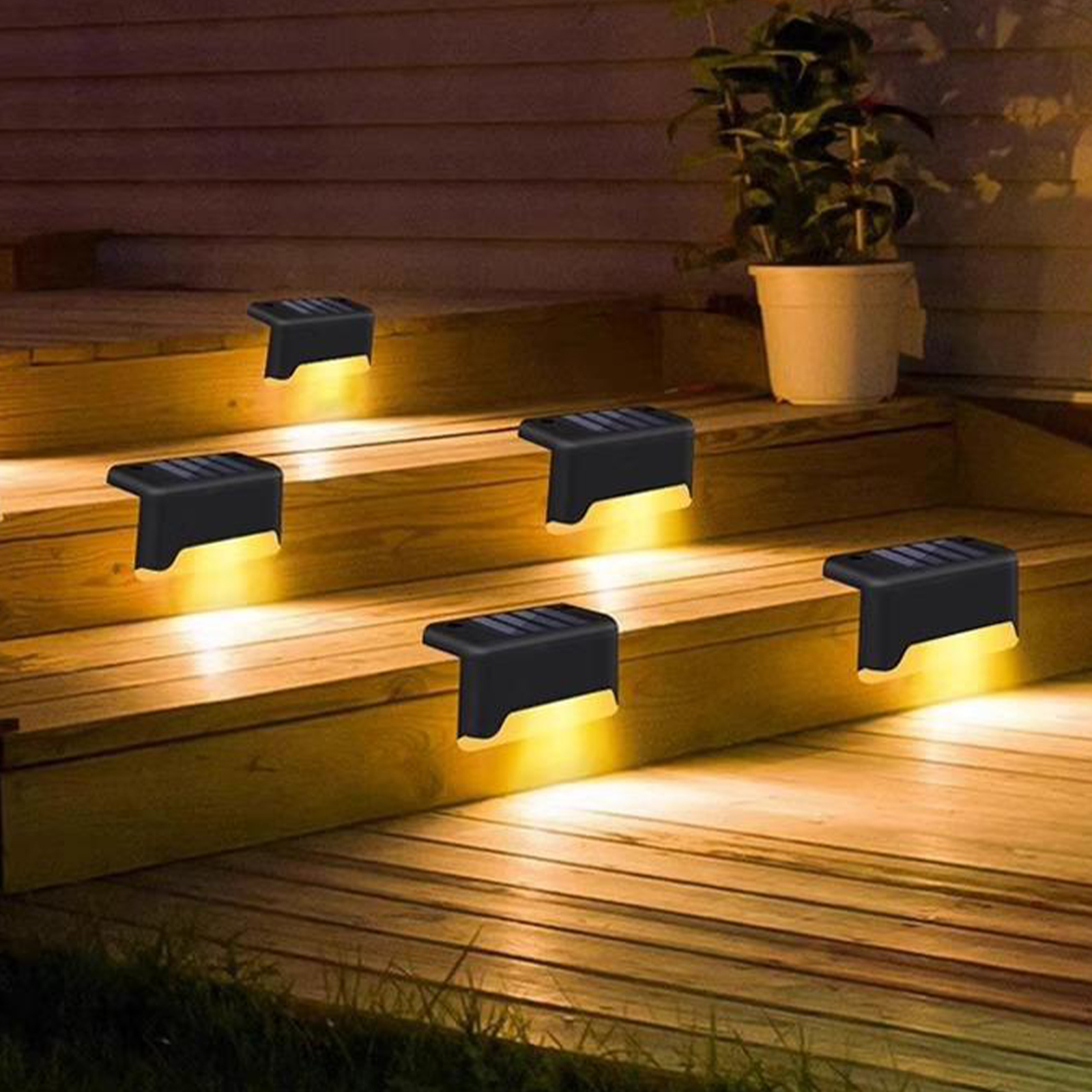 RiooCubee 4 Pack Solar Step Li – Outdoor Lighting On Stairs Bewertung und Preis