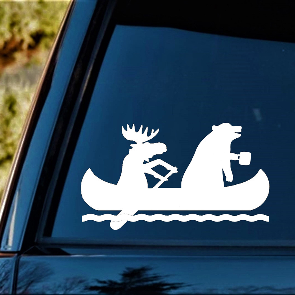 Moose Bear Canoe Camping Car D - Outdoor Adventure Words recensie en prijs