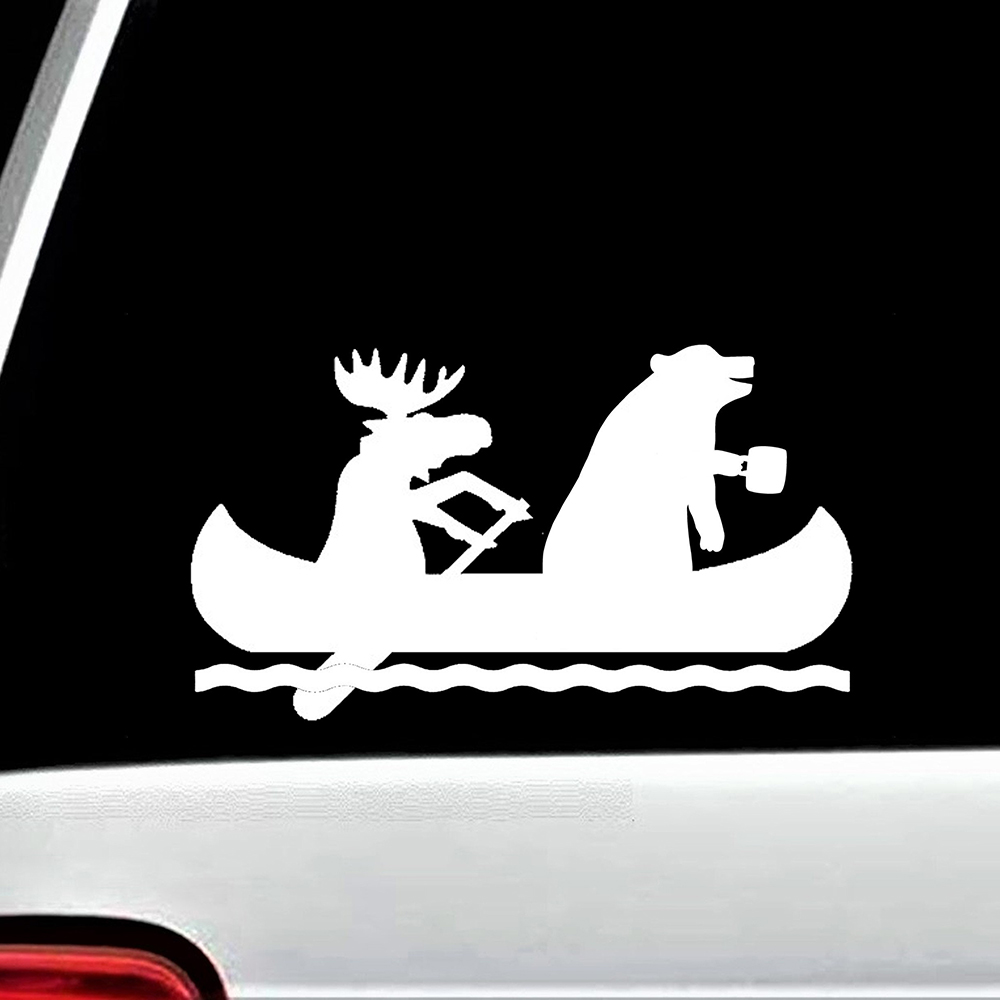 Moose Bear Canoe Camping Car D - Outdoor Adventure Words recensie en prijs
