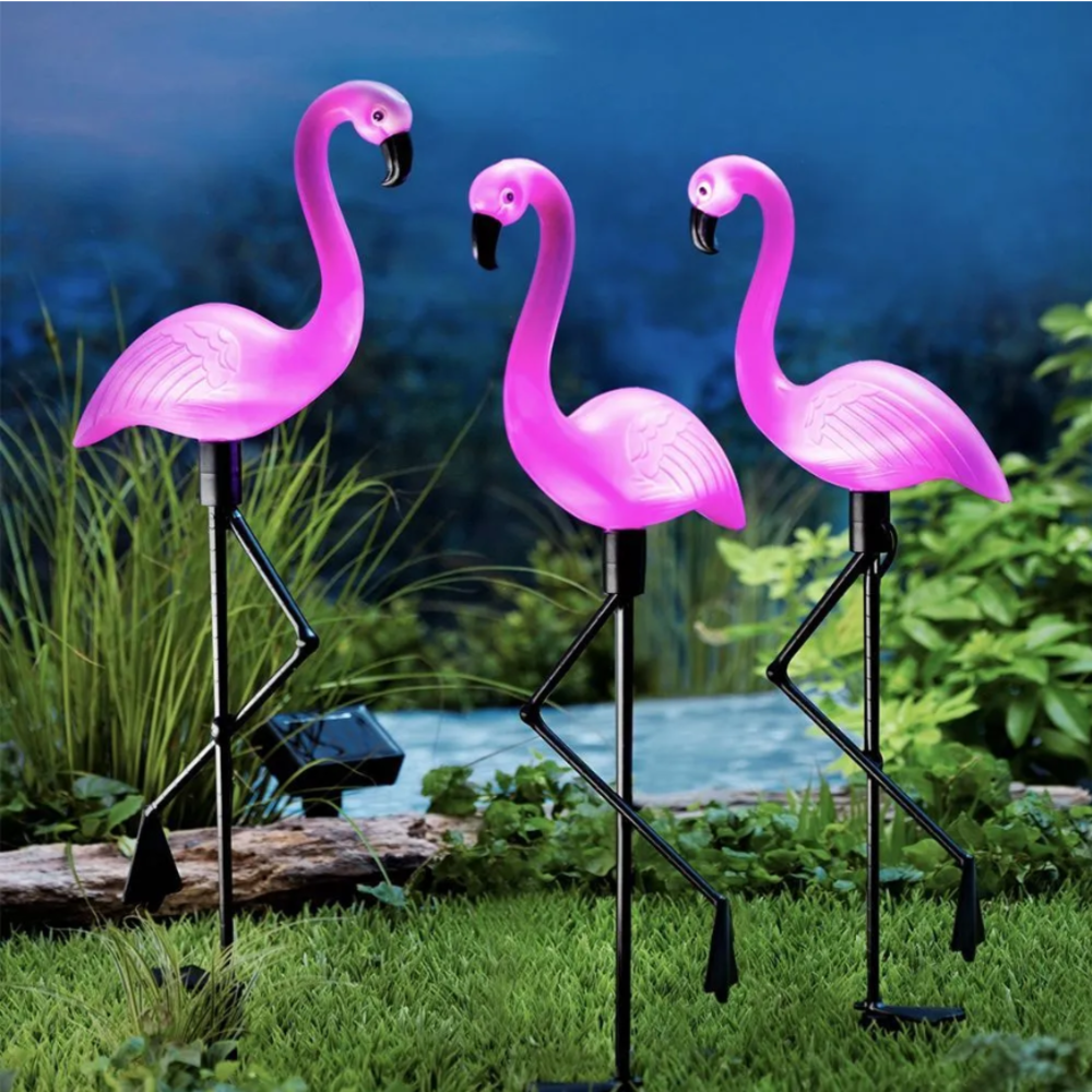 3Pcs Solar Powered Flamingo Gr – Outdoor Lighting Driveway Bewertung und Preis