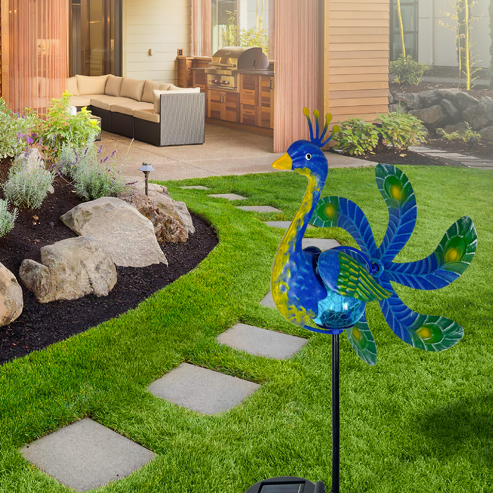 Solar Wind Spinner Peacock Out – Outdoor Lighting Driveway Bewertung und Preis