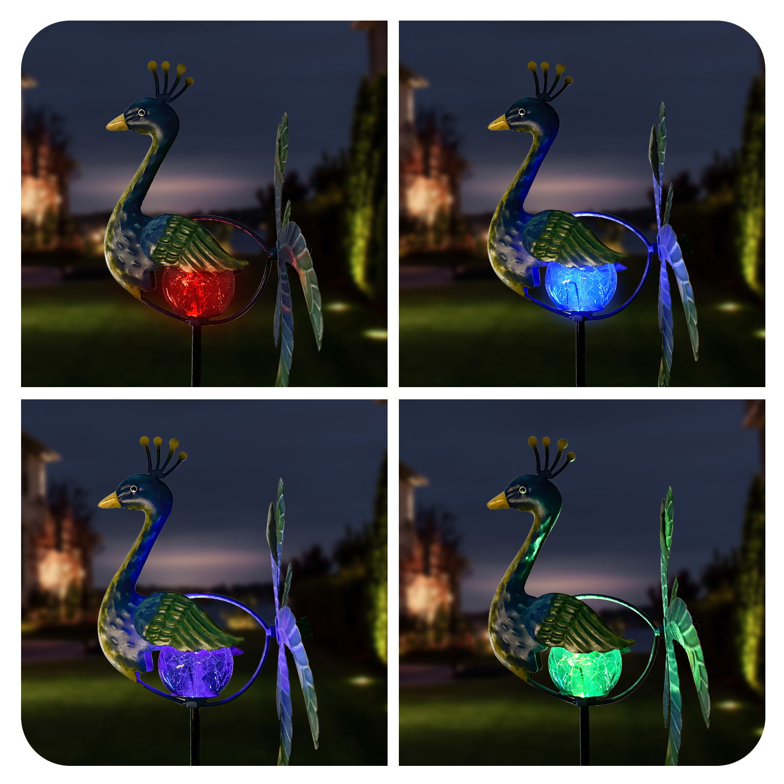 Solar Wind Spinner Peacock Out – Outdoor Lighting Driveway Bewertung und Preis
