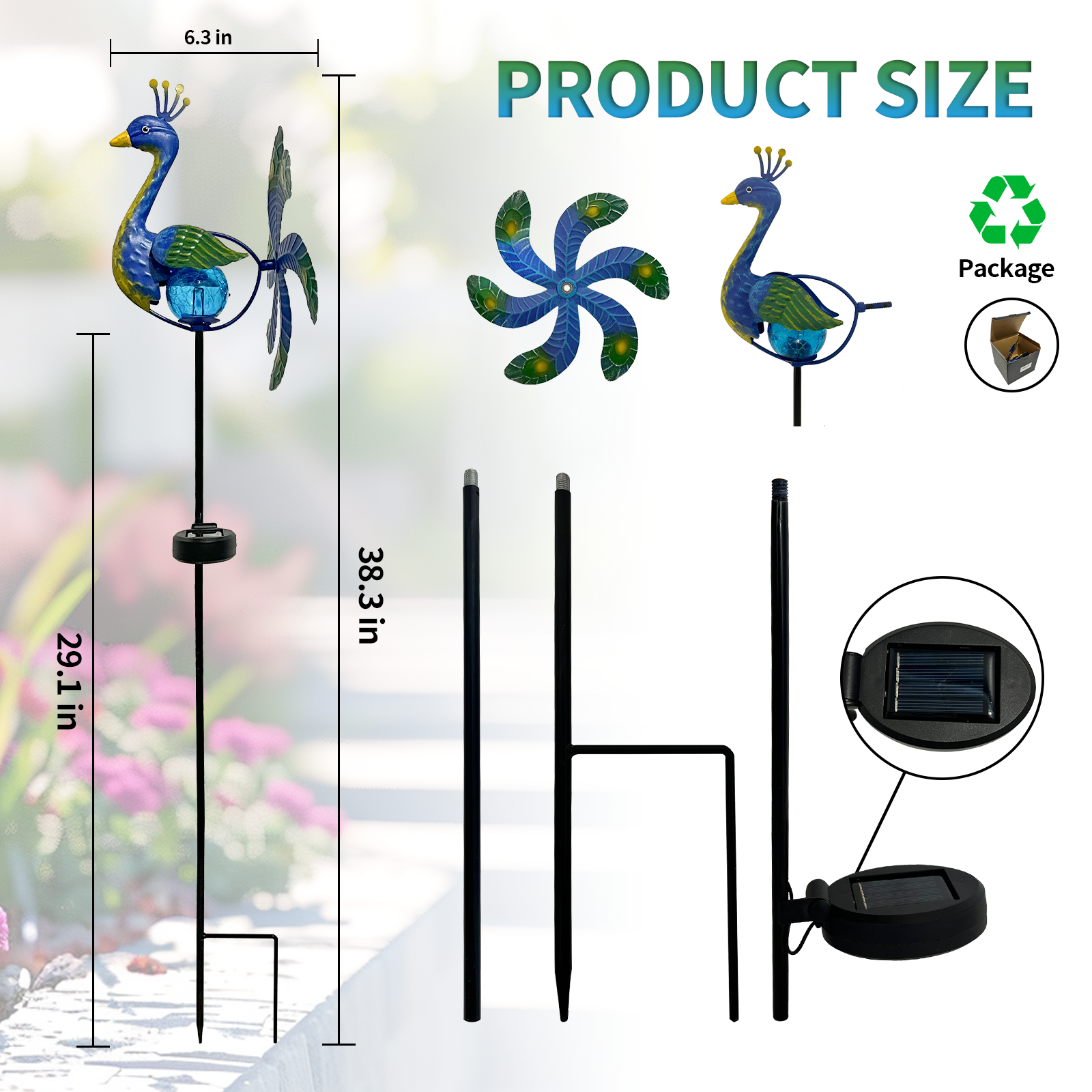 Solar Wind Spinner Peacock Out – Outdoor Lighting Driveway Bewertung und Preis