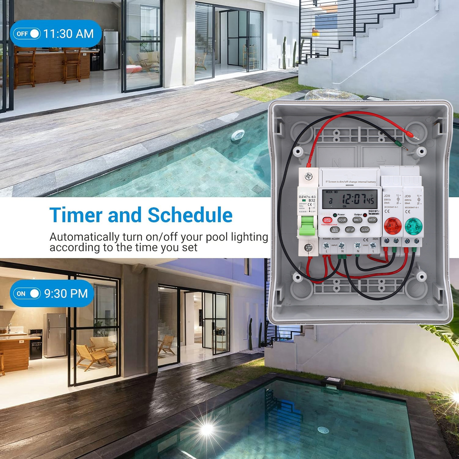 Outdoor Water Proof Distributi – Outdoor Lighting Timer Switch Bewertung und Preis