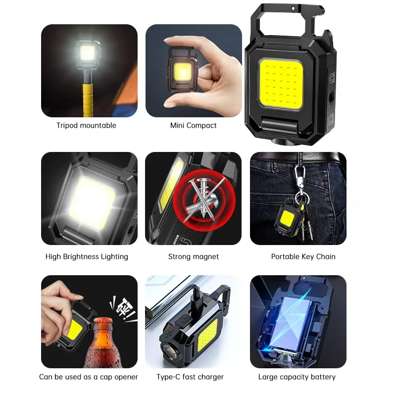 Mini Flashlight Keychain Light – Outdoor Lighting Usb Bewertung und Preis