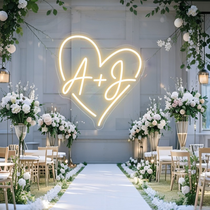 Custom Initials Heart LED Neon – Outdoor Lighting Halloween Bewertung und Preis
