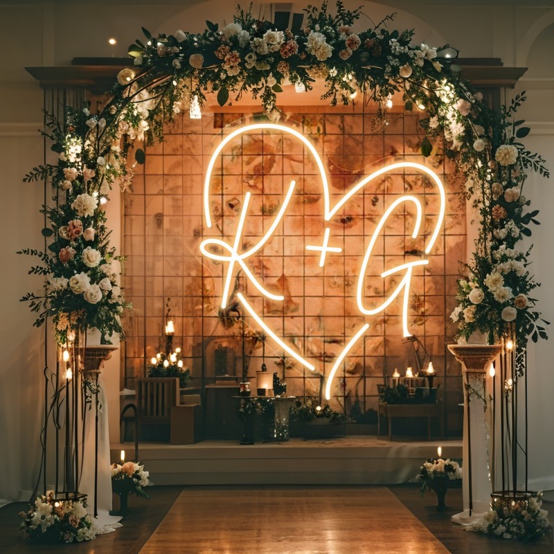 Custom Initials Heart LED Neon – Outdoor Lighting Halloween Bewertung und Preis