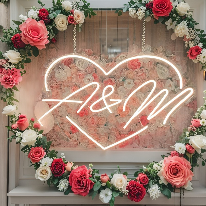 Custom Initials Heart LED Neon – Outdoor Lighting Halloween Bewertung und Preis