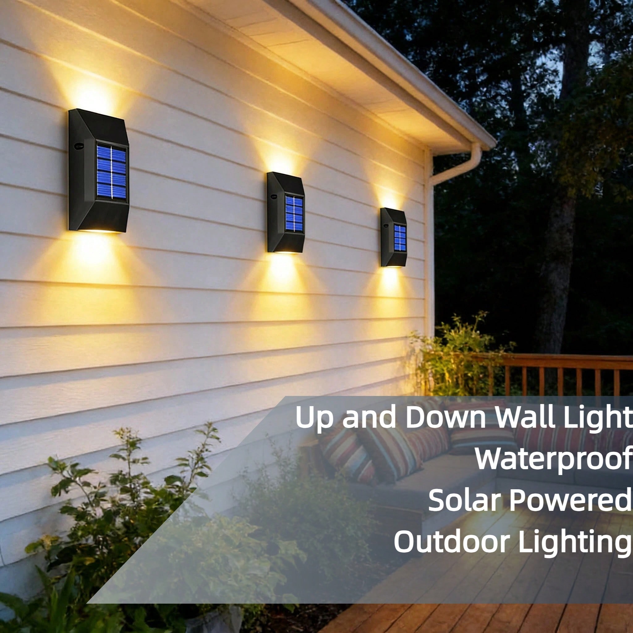 2 Pack Solar Powered LED Step  – Outdoor Lighting On Stairs Bewertung und Preis