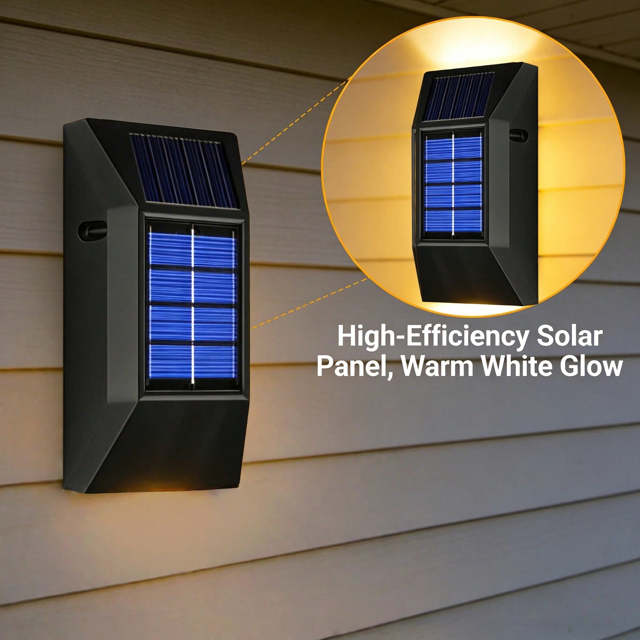 2 Pack Solar Powered LED Step  – Outdoor Lighting On Stairs Bewertung und Preis