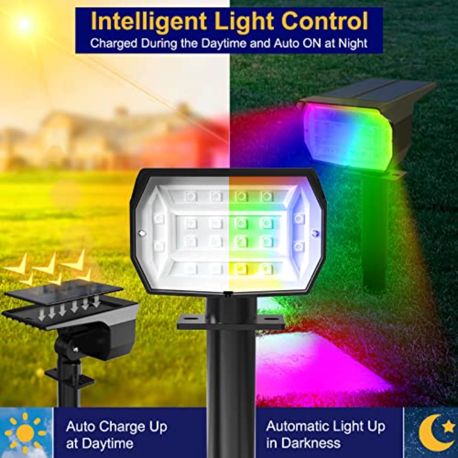 Solar Spot Lights Outdoor Colo – Color Changing Outdoor Bewertung und Preis